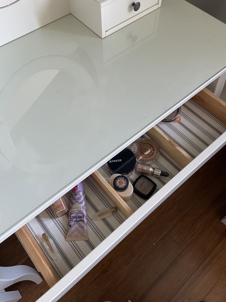 Toaletka hemnes biała