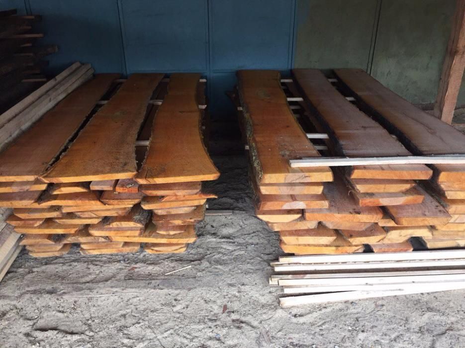 Дошка вільха (необрізна, суха, столярна, 32 мм та 52 мм)