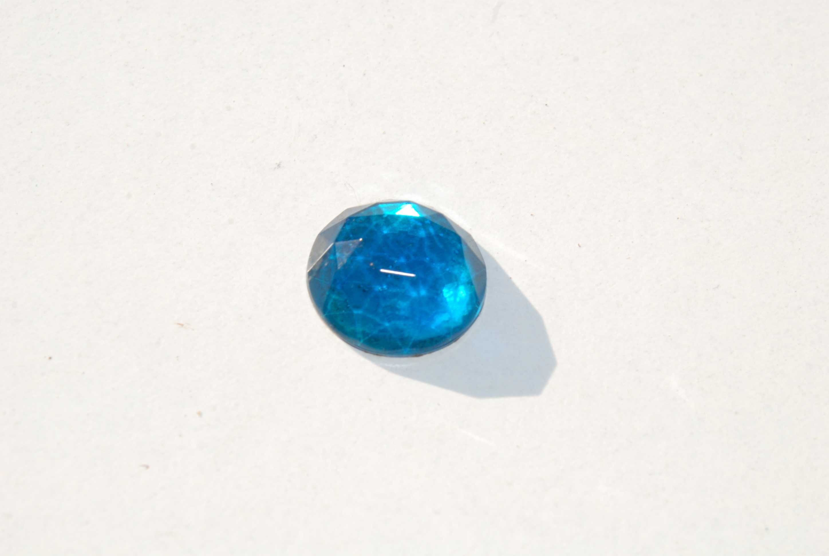 Stare szkło szlifowane ozdobne ozdoba niebieski kryształ antyk unikat