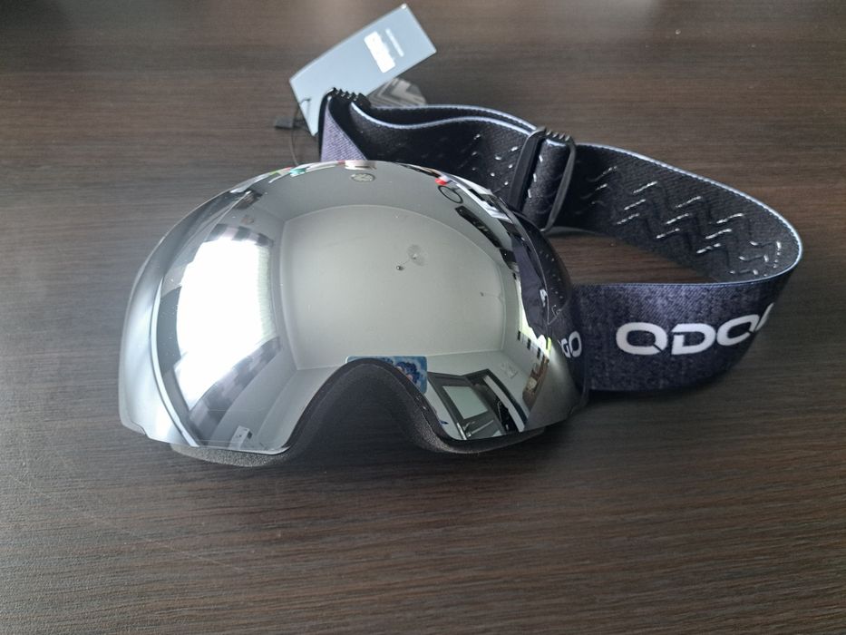 Odoland Gogle Narciarskie Unisex Bezramkowe z Wymienną Soczewką UV400