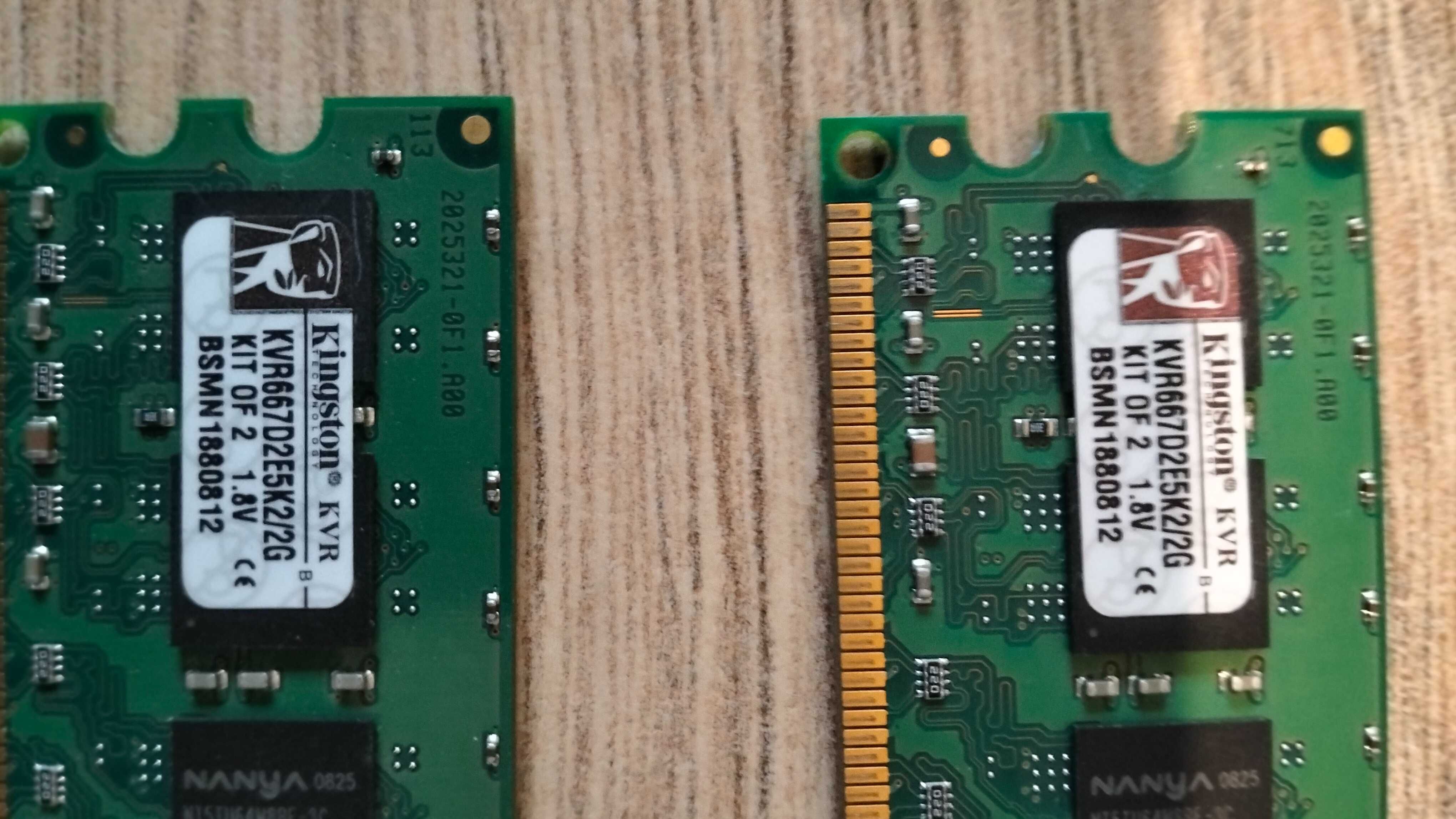 Pamięć ram KINGSTON DDR2 667Mhz 2GB - 2szt.