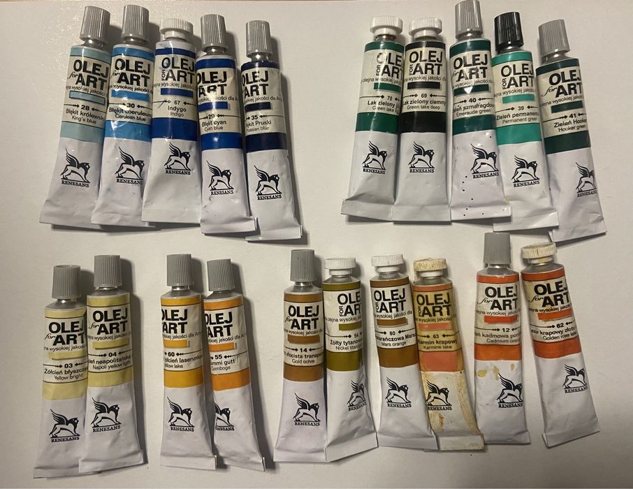 Zestaw farb olejnych olej for Art Renesans  20x20ml