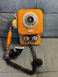 Telefon RWT Akant T9/J-261-129 zabytkowy PRL drewniany