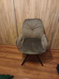 Krzesła obrotowe tapicerowane KOEN velvet ciemny szary