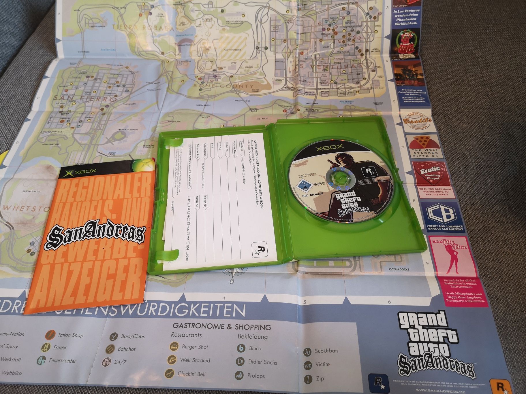 GTA San Andreas XBOX Classic gra ANG (płyta BDB+, mapka) sklep Ursus