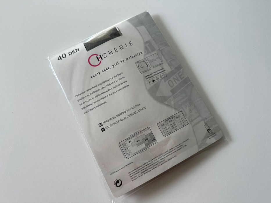 Meia Calça Panty Opac Cherie Marie Claire Tam:M Cinza Novo Selado