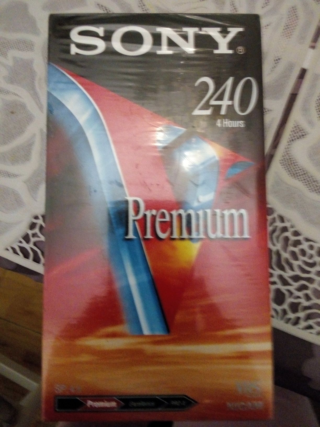 Cassete VHS Sony Premium 240min