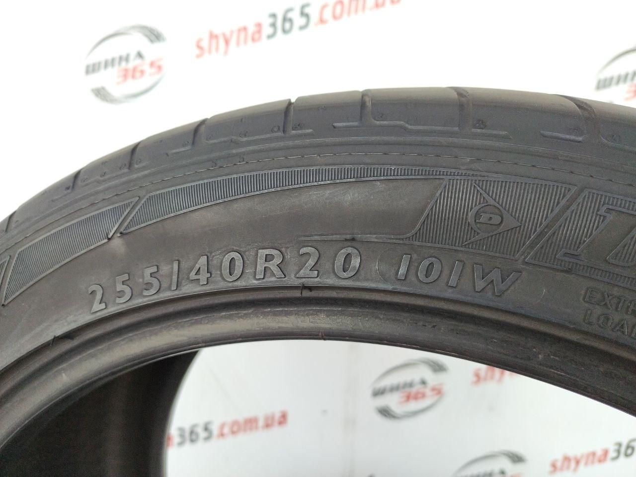 Шины б/у лето 255/40 r20 dunlop sp sport maxx 5mm