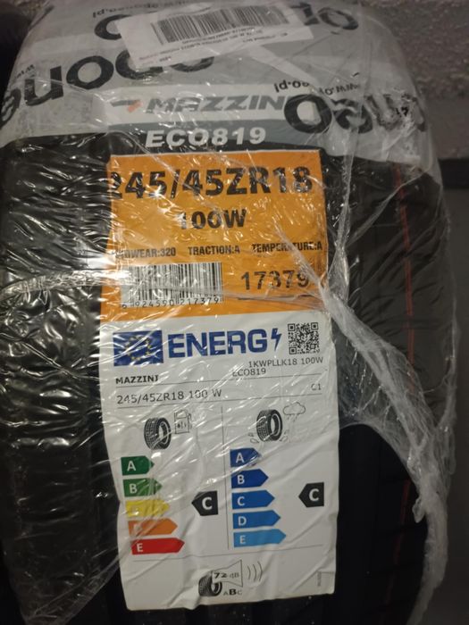 Opony Letnie Mazzini ECO819 245/45/18R 4szt Nowe!