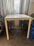 Stół biały ikea melltorp 75x75