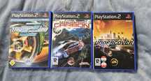 3 części Need for speed na ps2