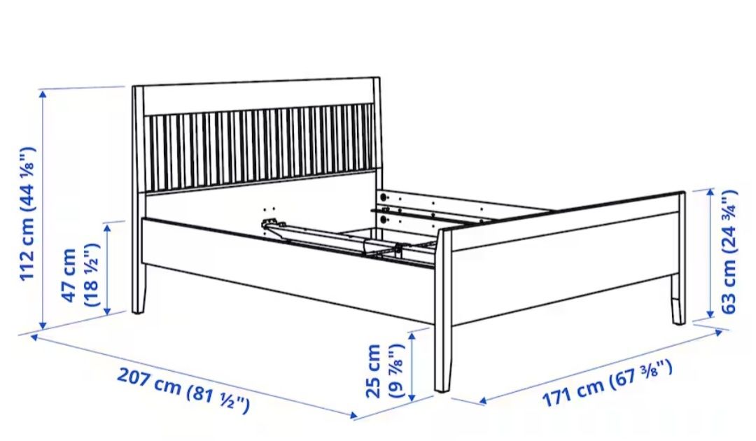 Cama de casal ikea Idanas