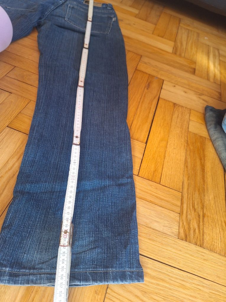 Spodnie jeansowe rozmiar 33 meskie szerokie na rapera baggy vintage la