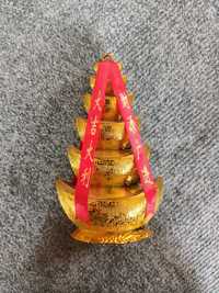 Figurki feng shui budda ropucha lusterko bagua sztabki złota