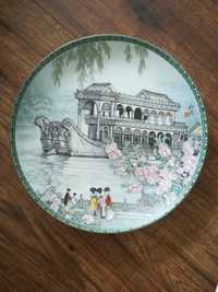 Talerz kolekcjonerski porcelany Imperial Jingdezhen z 1988 r.