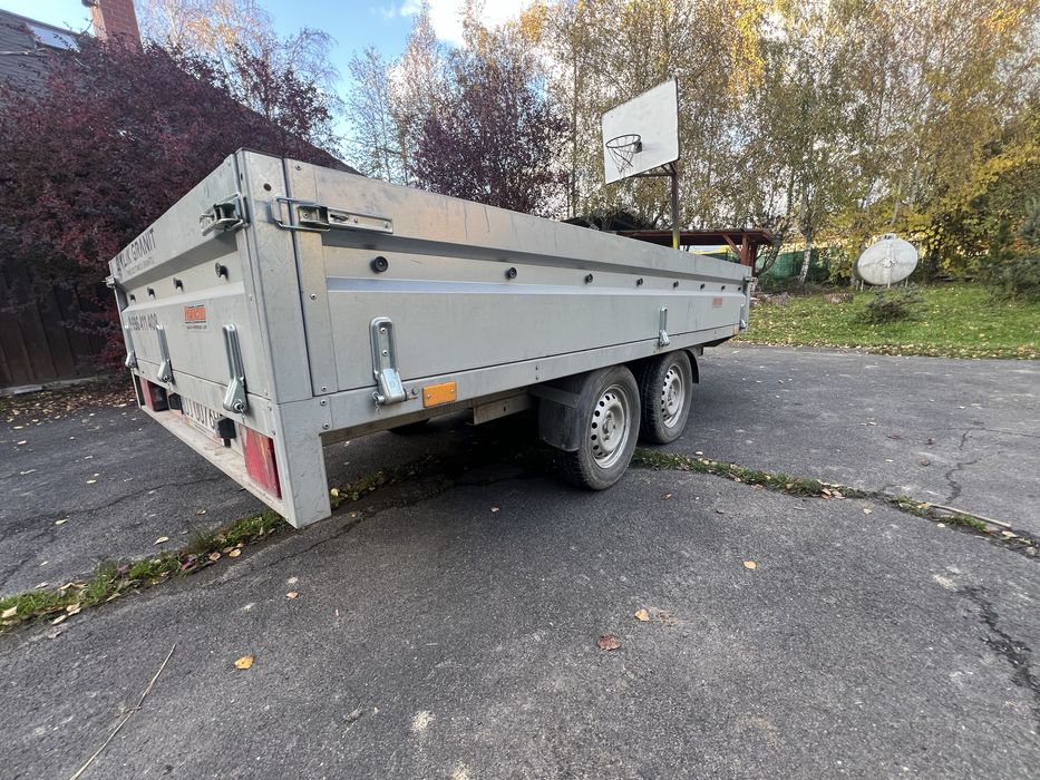 Przeczepa neptun dwuosiowa z hamulcem dmc 1300