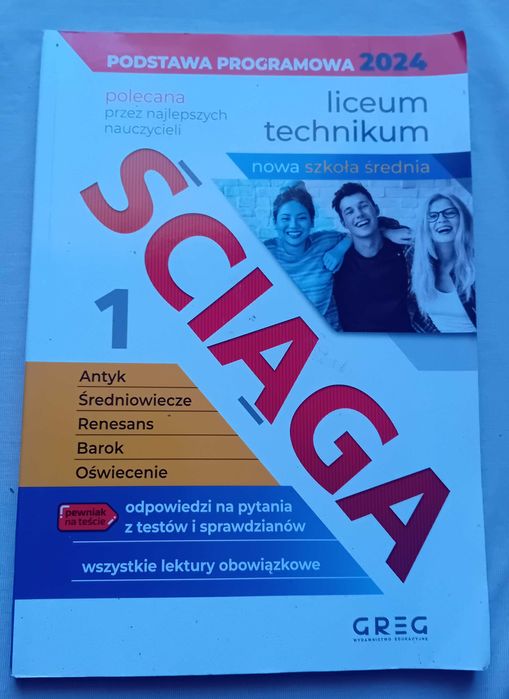 Ściąga 1. Kompendium z języka polskiego dla liceum i technikum. 2024r.