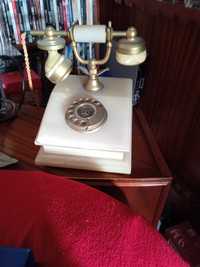 Telefone em mármore antigo a funcionar em bom estado conservacao