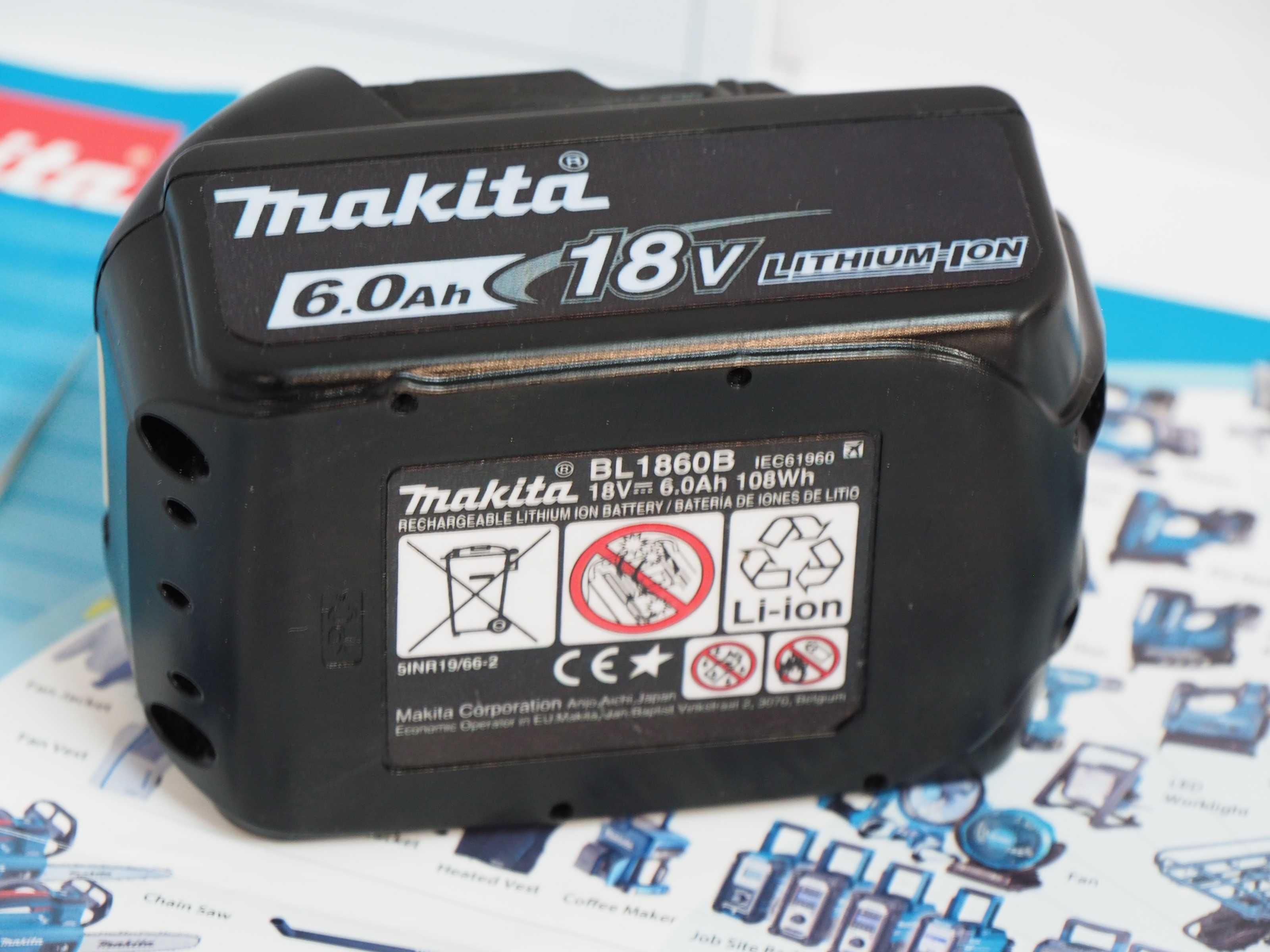 MAKITA bateria 18v 6Ah akumulator li-ion NOWY -JAPAN