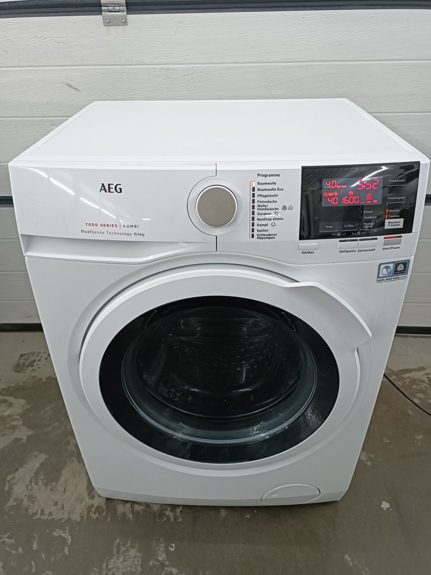 Прально-сушильна машина AEG 7000/2в1/8|4 Кг Вузька