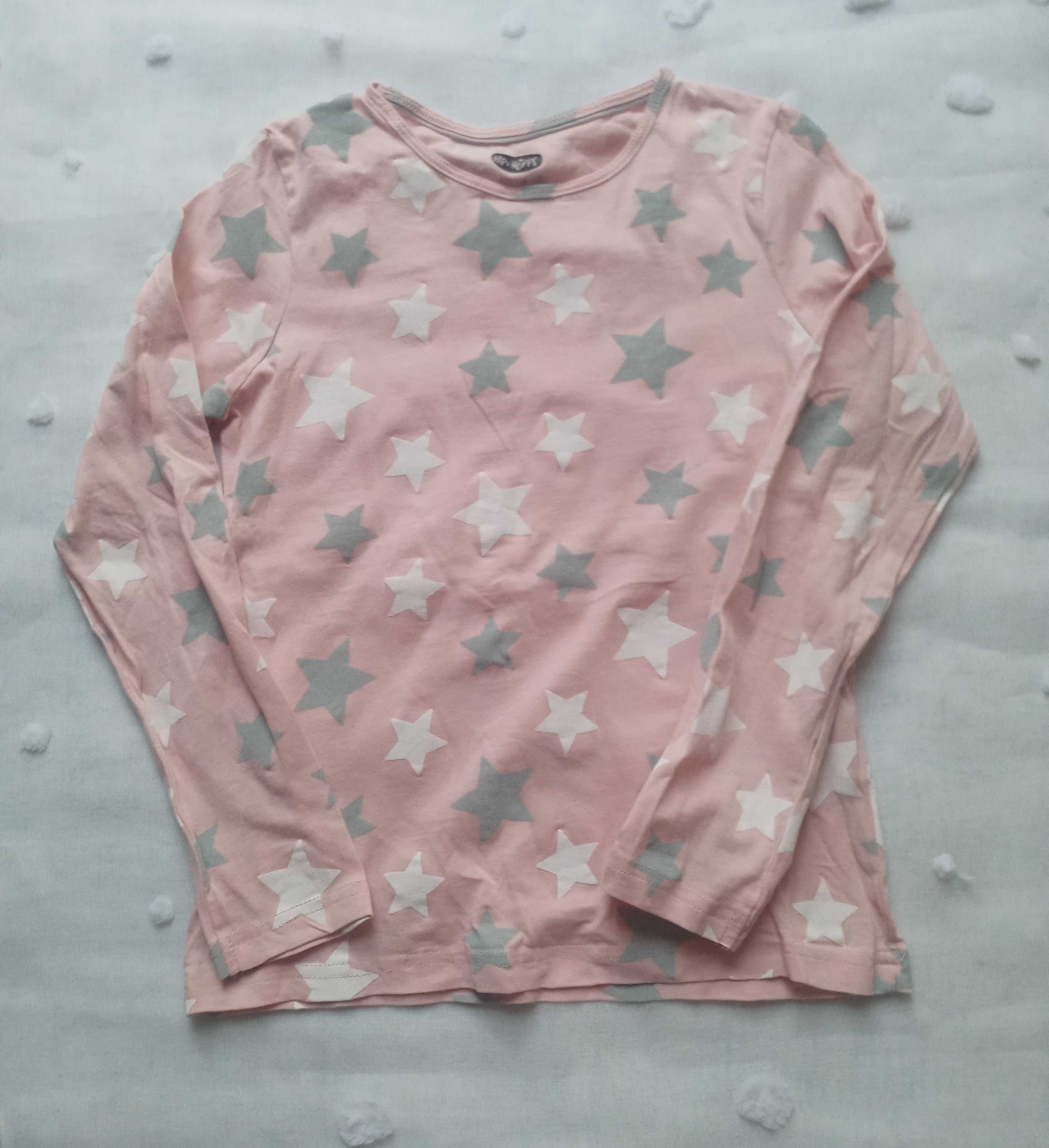 Hip & Hopps różowa bluzka w gwiazdki pudrowy róż 122 / 128 cm