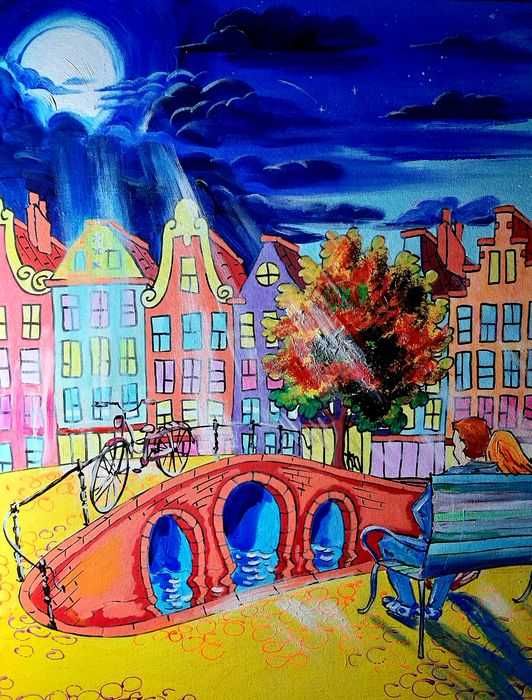 Quadro "Starry night in Amsterdam" de Daniel Polyakov