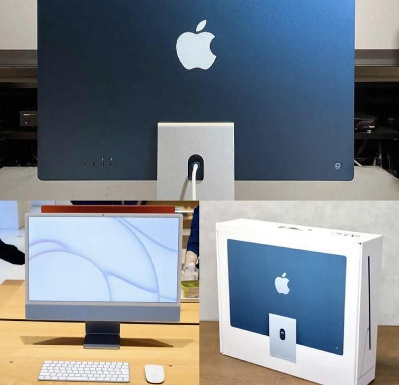 Apple iMac 24" Retina 4.5K M1 8-core 8GB 256GB CPU e GPU 7-core Azul