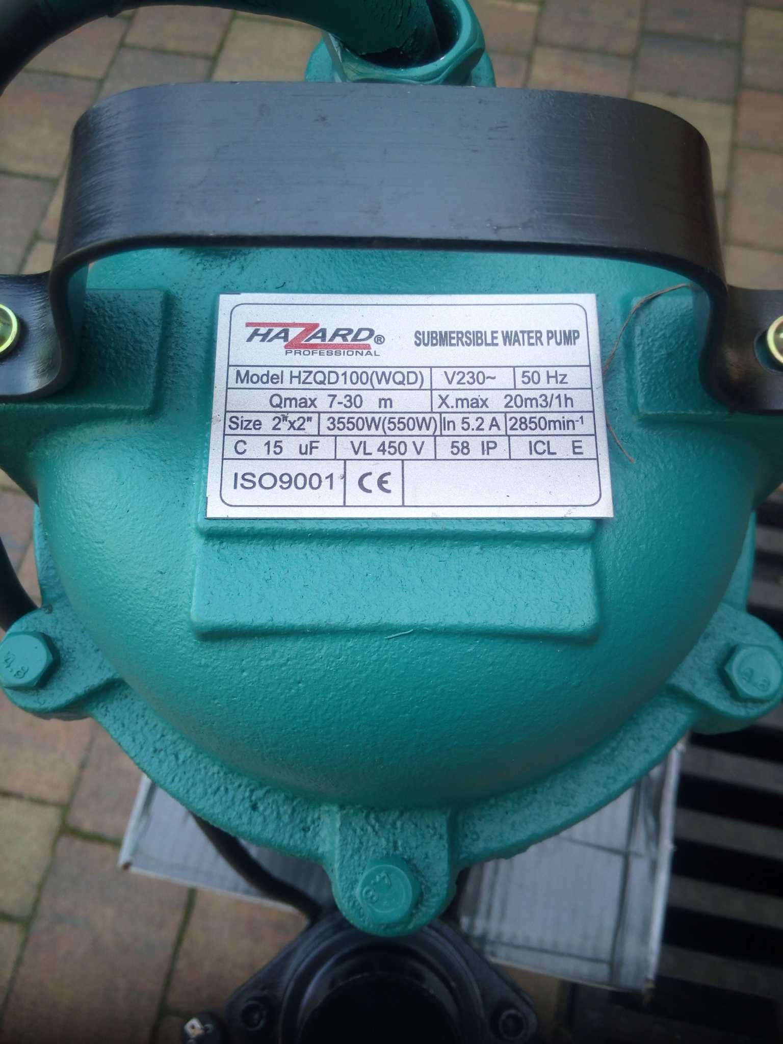 Pompa ciężka żeliwna z rozdrabniaczem zatapialna wyjście 2 cale 52mm