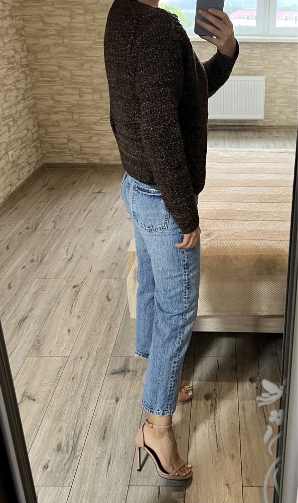 Жіночий теплий коричневий шоколадний кардиган кофта светр