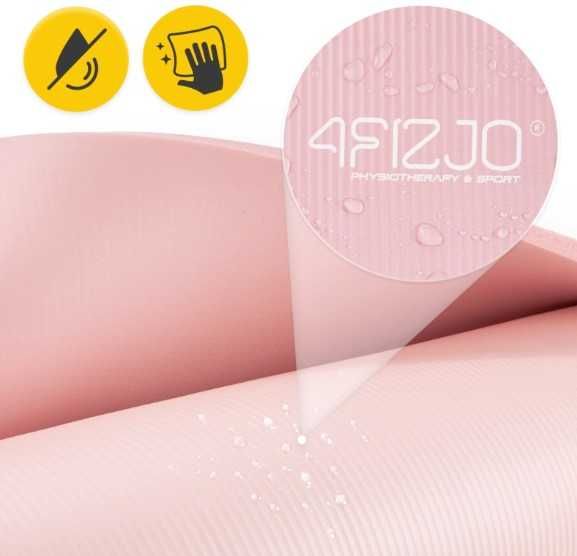 Mata do ćwiczeń 180×60 NBR 4FIZJO Jogi Pilates Aerobiku Cardio 1cm