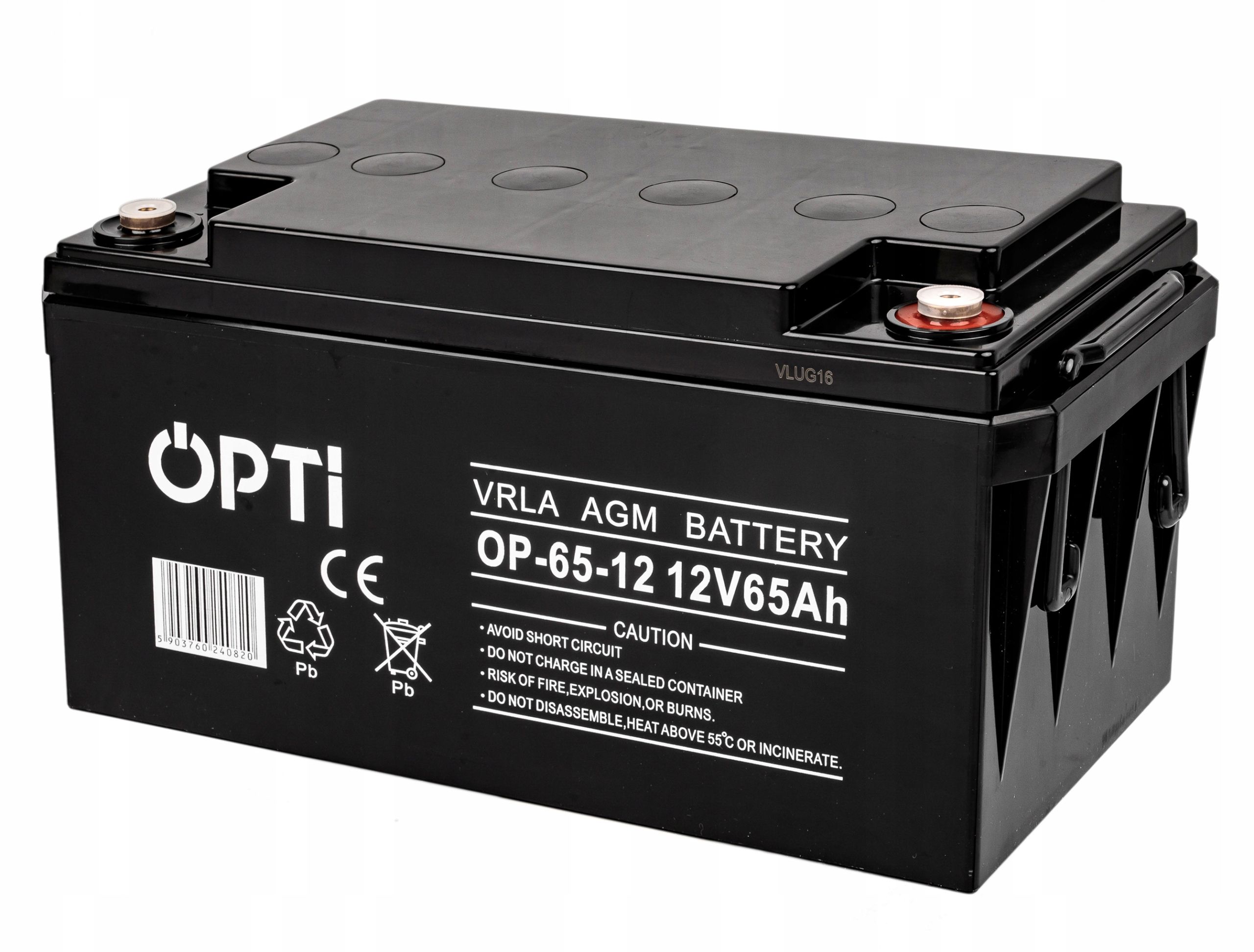 Akumulator AGM ups opti 12V 65AH VOLT POLSKA [AKU90]