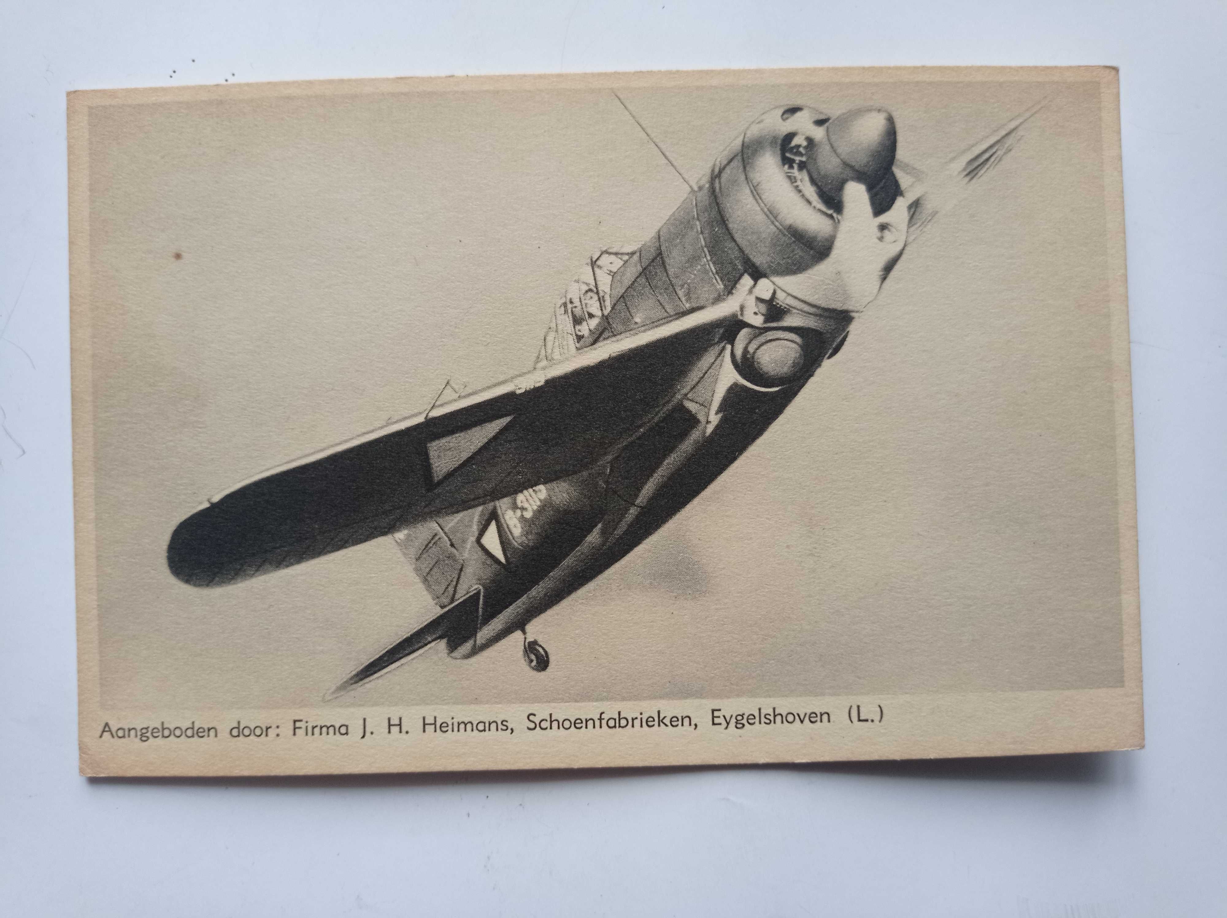 Stare pocztówki - samoloty wojskowe - Firma J. H.Heimans