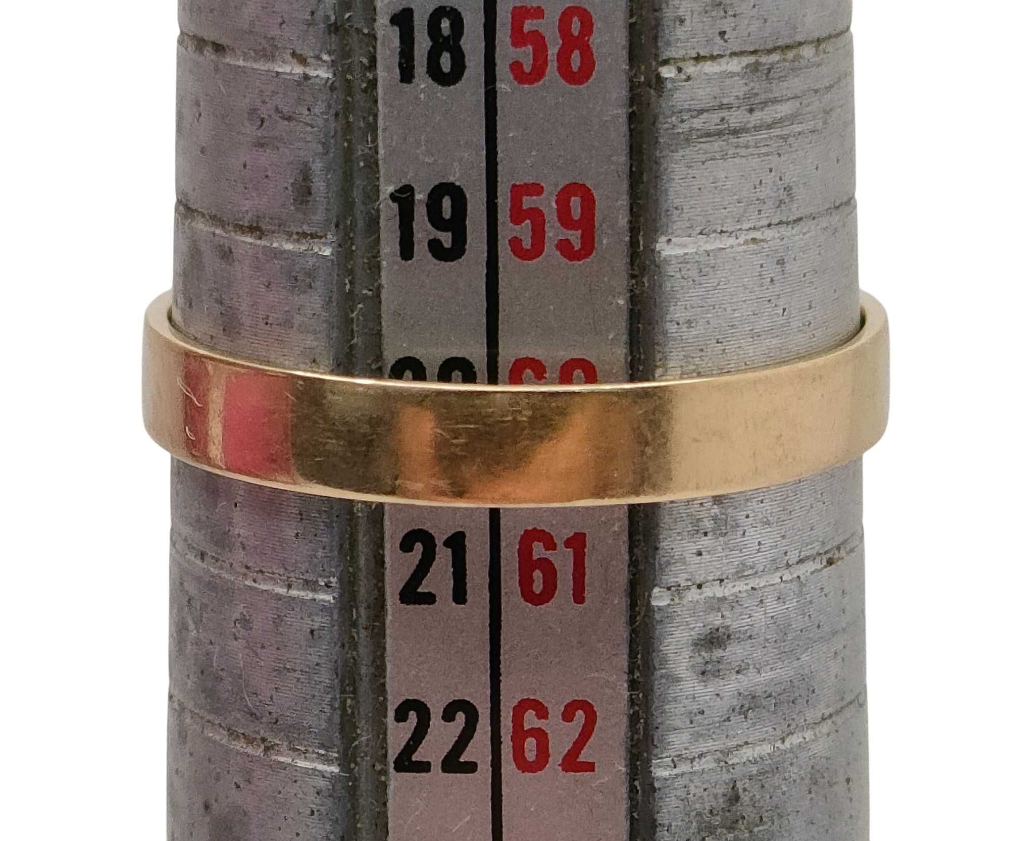 Złote obrączki para 585/4,30g/ ROZMIAR 20 (1,94g+2,36g)