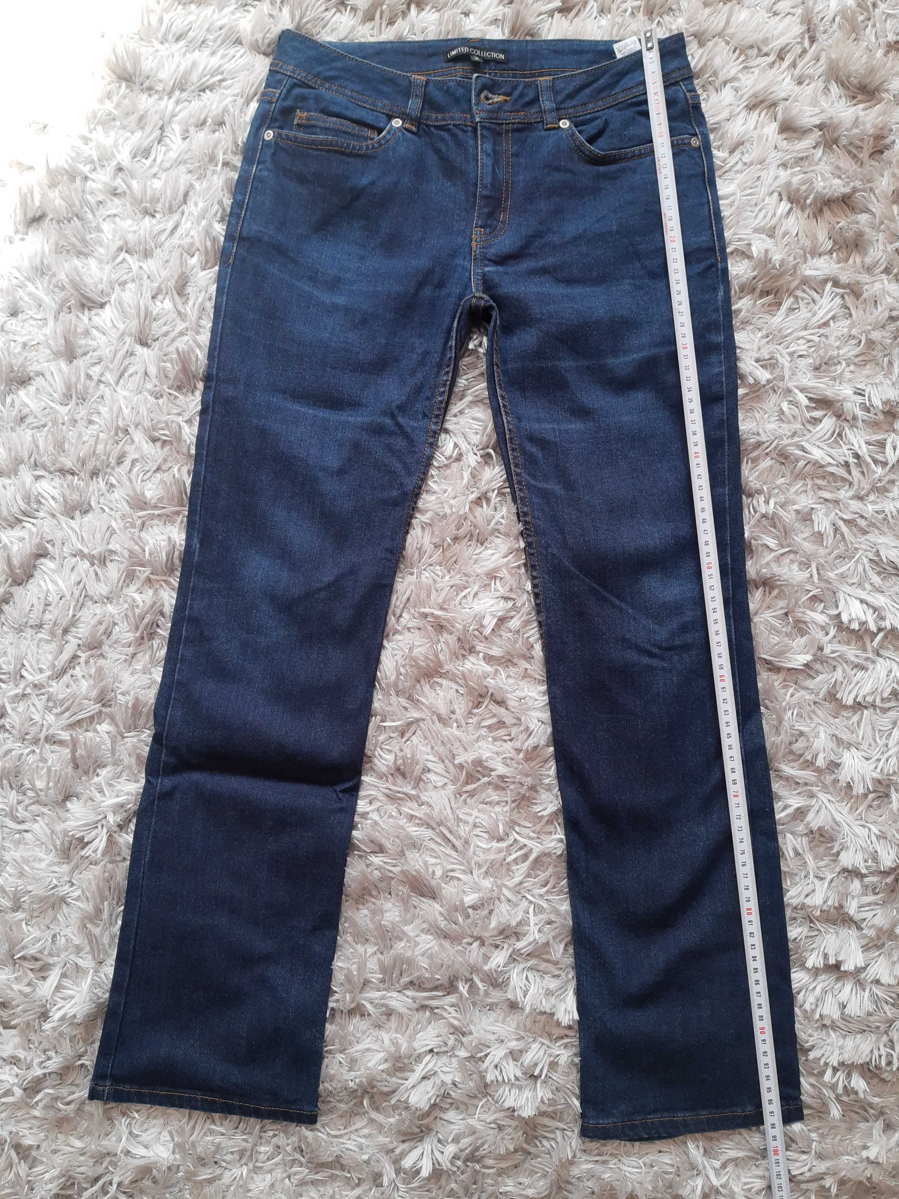 Spodnie jeansy unisex rozmiar 10 UK medium,, dł.zewn.maksymalna 98