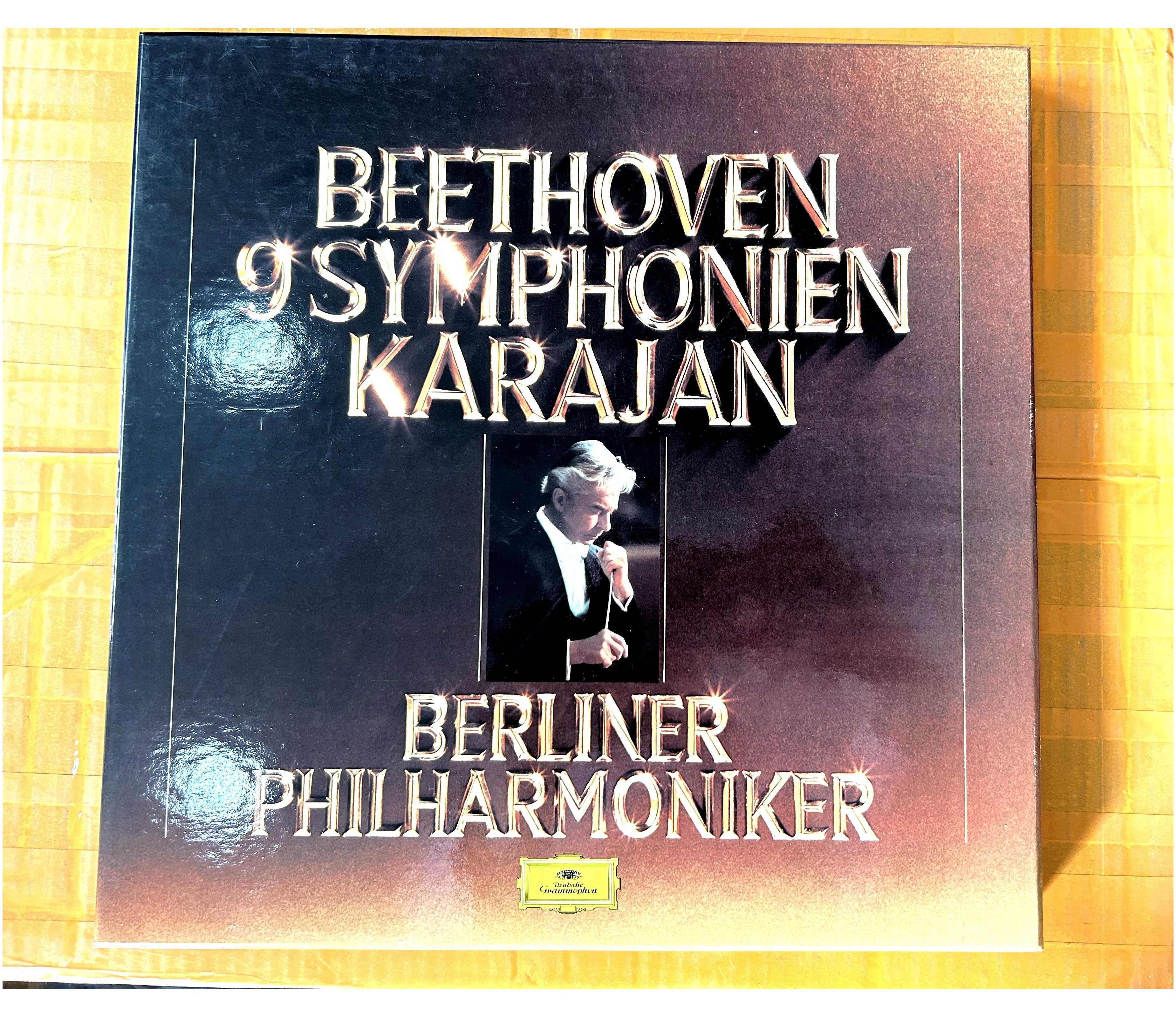 BEETHOVEN 9 SYMPHONIEN KARAJAN Berlin Philharmonic  8 LP Box winylowe