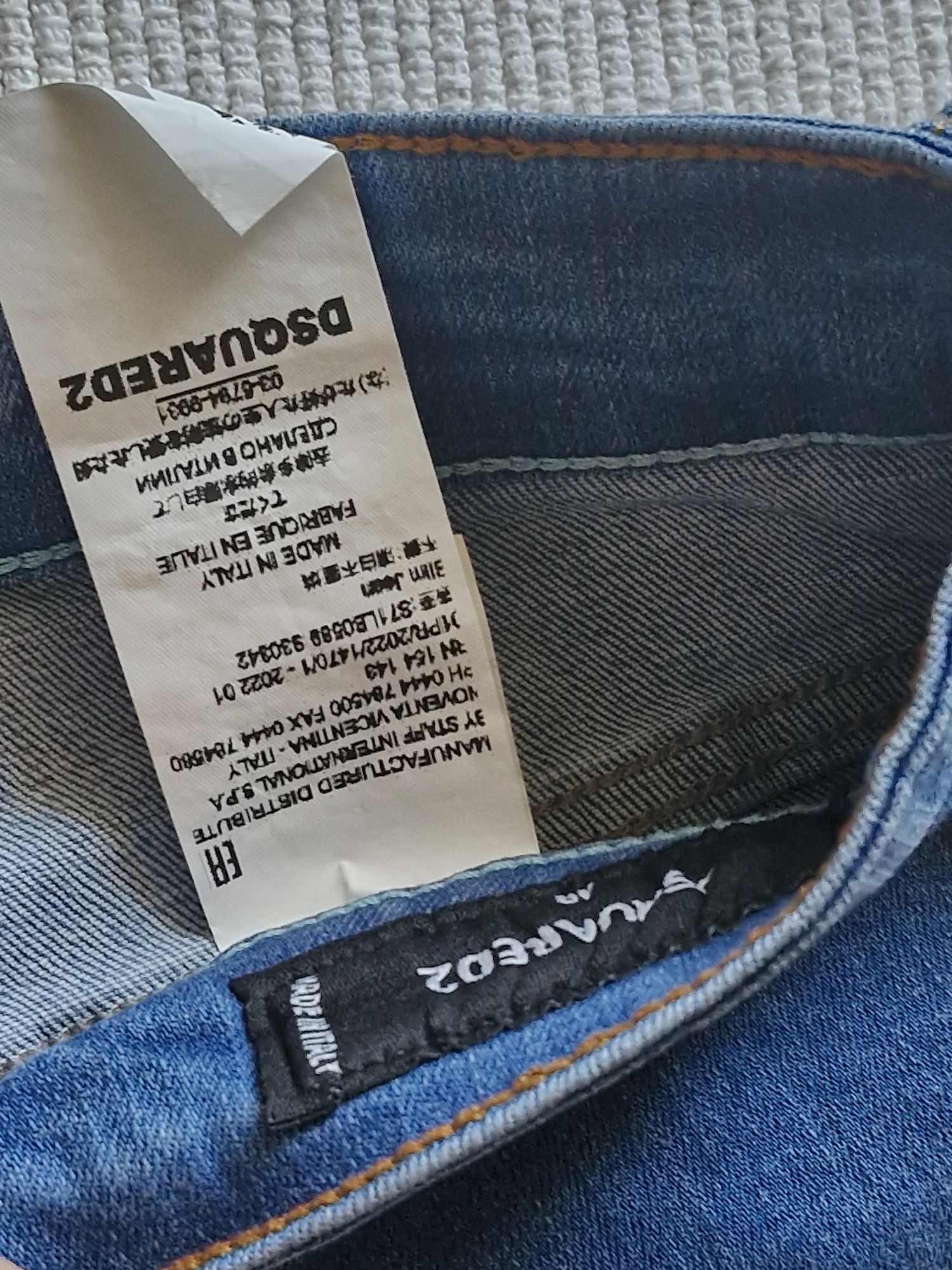 Nowe Spodnie meskie jeansy krotkie dsq2  32 33 jasne logo metki