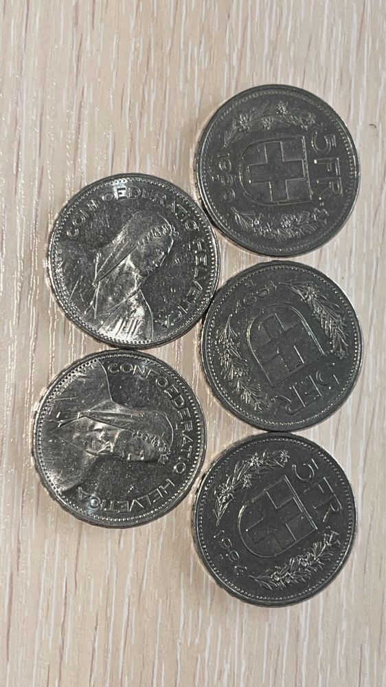 5 швейцарских франков