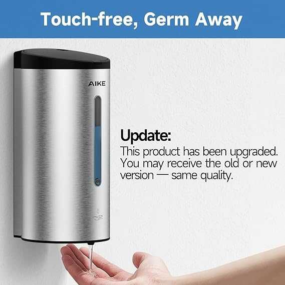 Automatyczny dozownik mydła naścienny 700 ml ze stali nierdzewnej