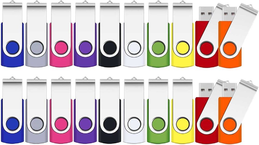 SRVR Pendrive 8GB USB 2.0 20 sztuk z wskaźnikiem LED i paskiem