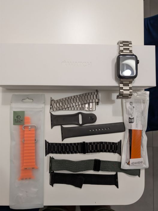 Apple Watch 5 44mm Cellular bogaty zestaw