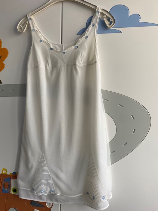 Biała koszulka nocna xs/s piżamka jak hm
