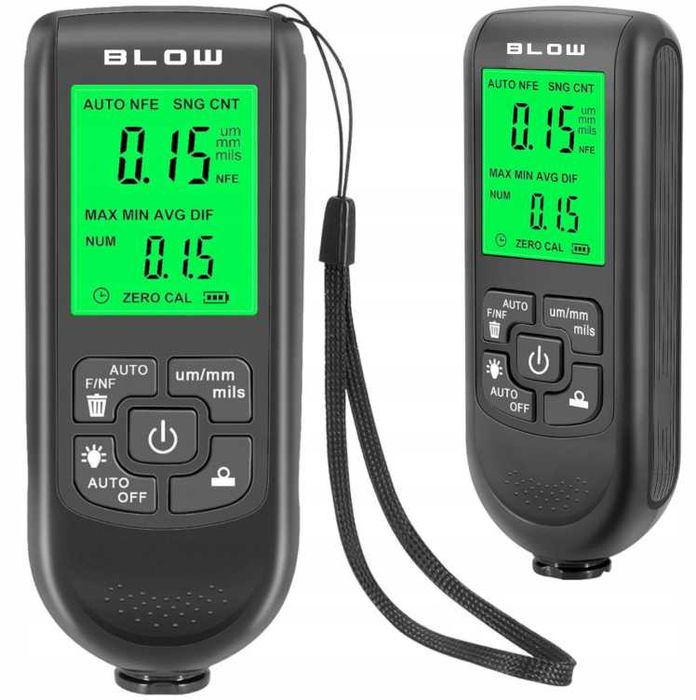 Miernik Grubości Lakieru Tester Czujnik lcd 2000um Aluminium Stal