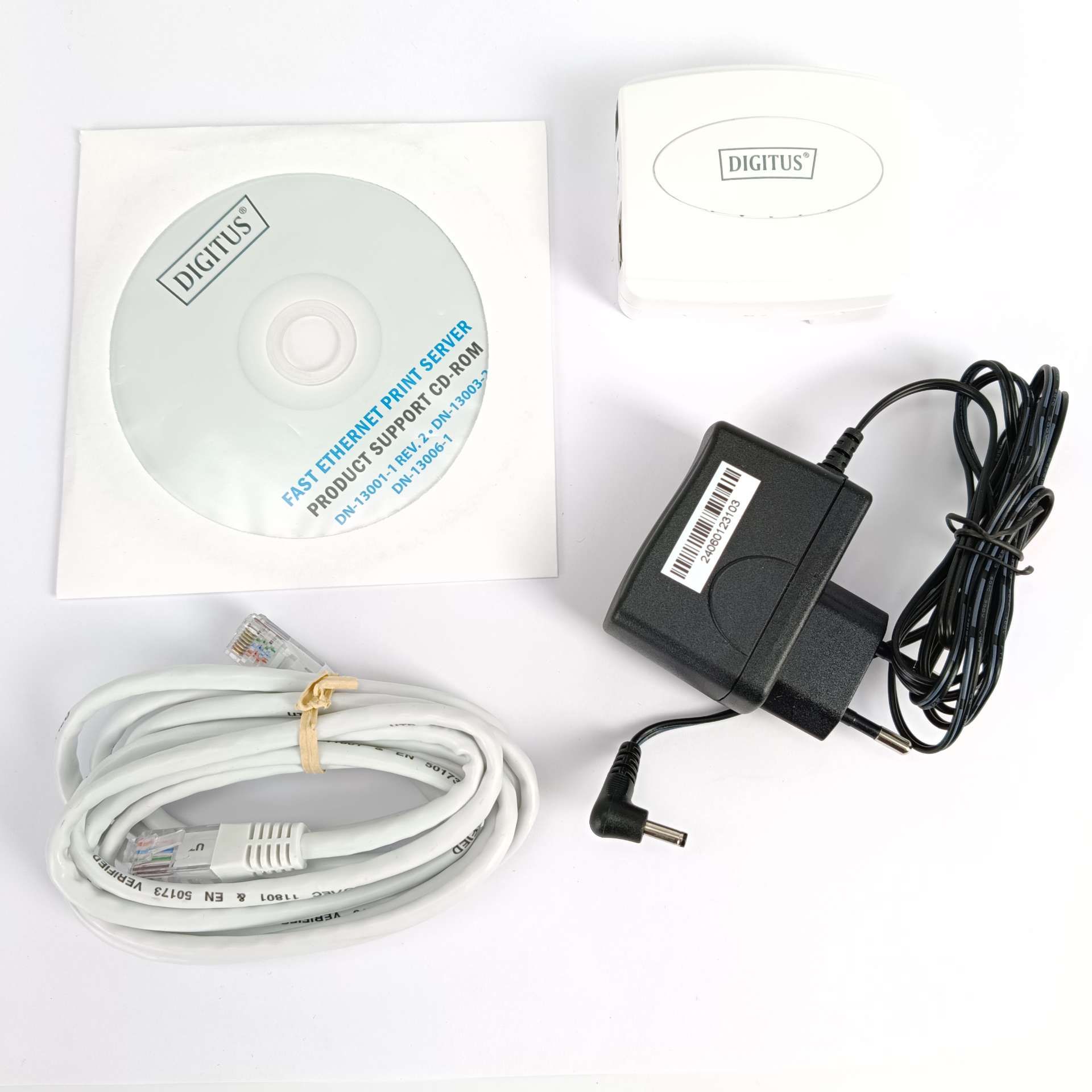 Serwer wydruku/Print server 1xUSB 2.0, 1xRJ45 Fast Ethernet 10/100Mbps