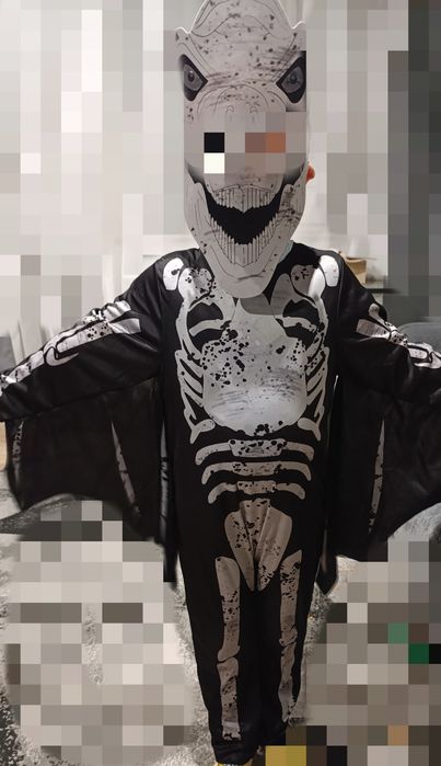 Strój dinozaur kościotrup