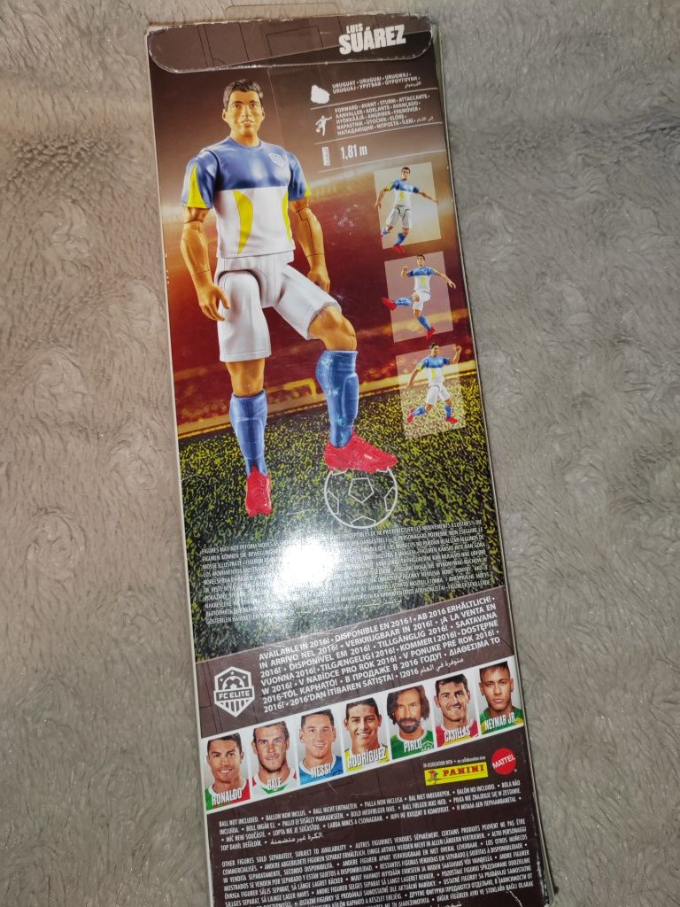 Luis Suarez FC Elite Panini Mattel lalka piłkarz 2016 figurka