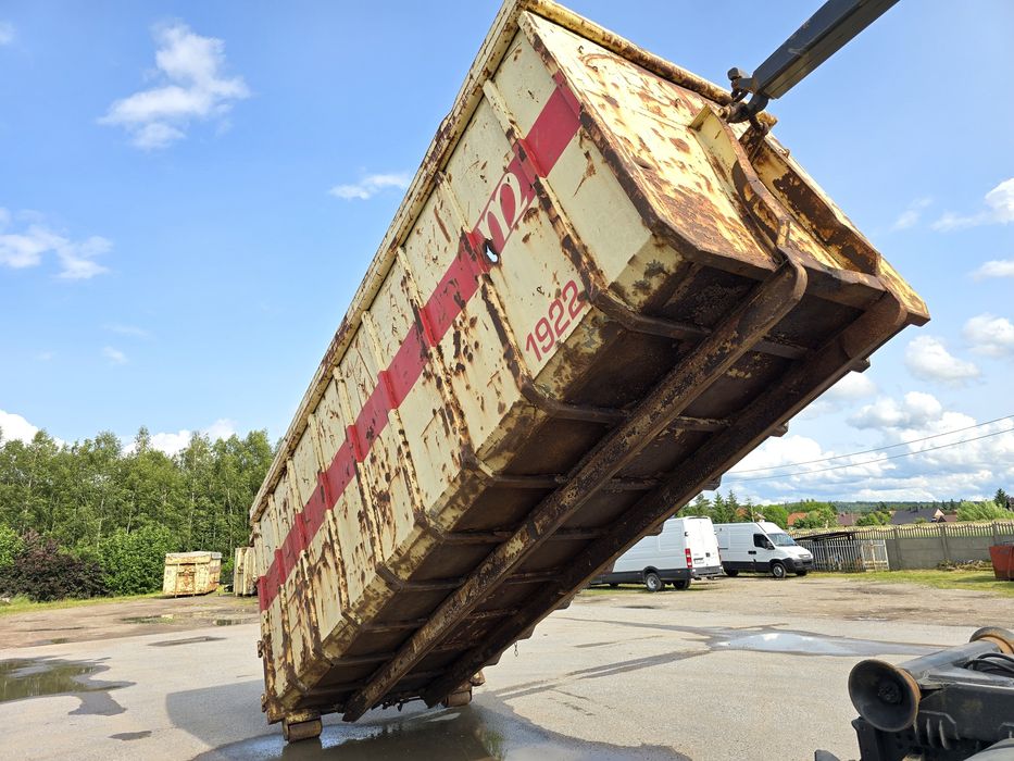 KONTENER 38m3 Stalowy do hakowca 6,5m złom trociny śmieci makulatura