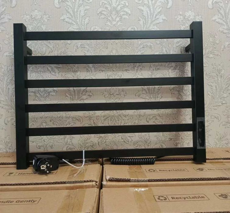 Універсальна полиця-вішалка 2в1 електрична сушка для рушників 50х50см