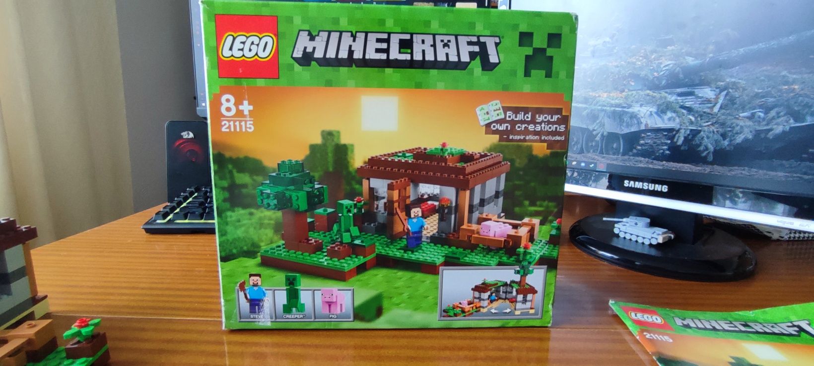LEGO MINECRAFT 21115 Pierwsza noc Niekompletny