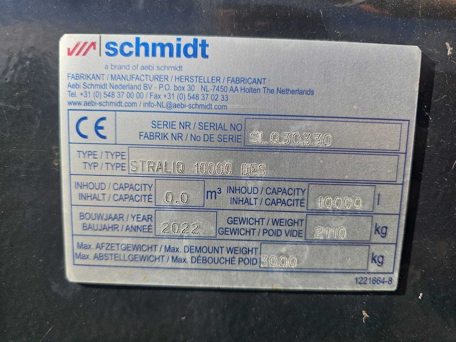 Schmidt Straliq polewarka 10 000l euro 6 pług