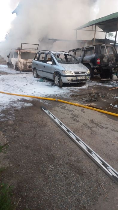Опель Зафіра після пожару